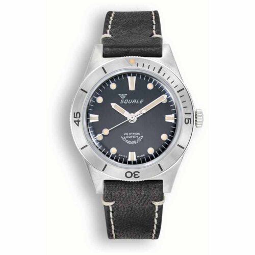 Squale Super Sunray Black Leather - SUPERSSBK.PN