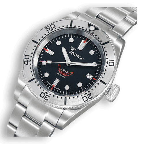 Squale 1545 Steel Black Bracelet - 1545SSBK.AC - immagine 3